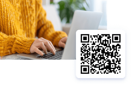 QR code to apply for financial assistance at Ascension Borgess.