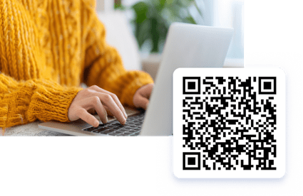 QR code to apply for financial assistance at Ascension Seton.