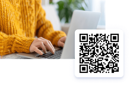 QR code to apply for financial assistance at Ascension Wisconsin.