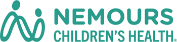 Green logo for Nemours children's hospital, a partnership with Studer Family Children's Hospital in Pensacola, FL.
