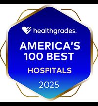America's 100 best hospitals badge healthgrades