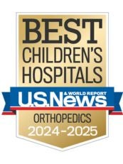 Orthopedics at Dell Children's Medical Center is ranked among the nation's best by U.S. News & World Report 2023-24.