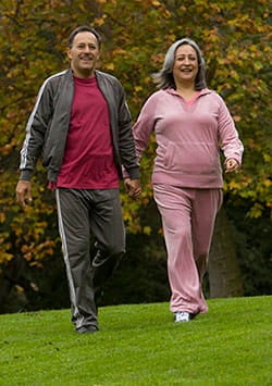 Couple walking