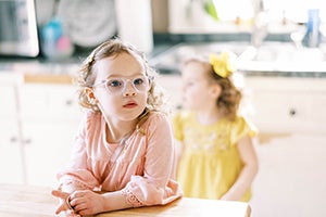 Young girl at school.